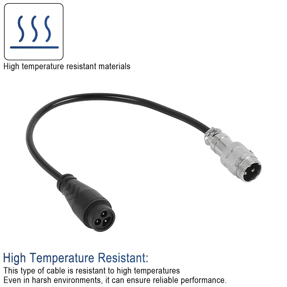 Ladeadapter zur Umrüstung von altem GX16 3-Pin auf neuen Stecker für Dualtron/TEVERUN Elektroroller MINIMOTORS Übertragungskabel – Detail 2