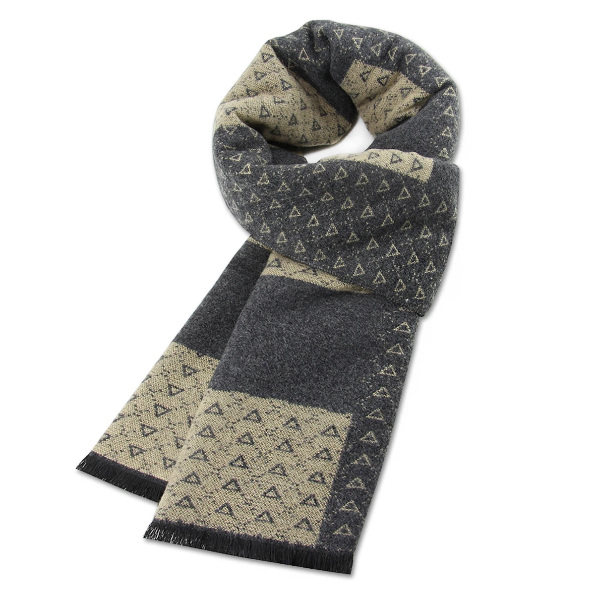 Brand Designer Silk Cashmere men\'s autumn scarf Business Shawl Retro Double-sided Winter female Scaves warm High Quality Bufanda