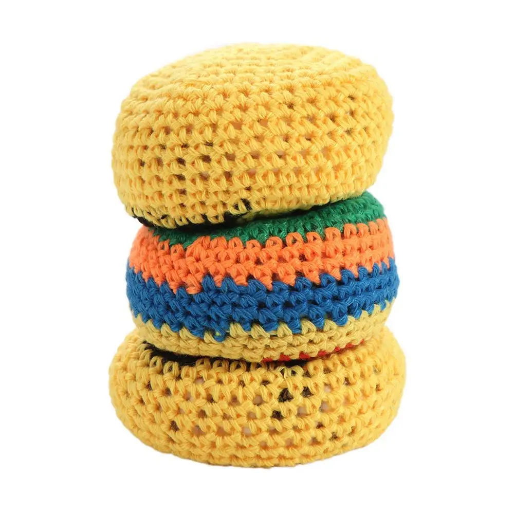 3Pcs Knitted Play Ball Colorful Juggling Balls Mini Random Color Children Outdoor Toys Sphere Handmade Knitted Bean Bags Kids