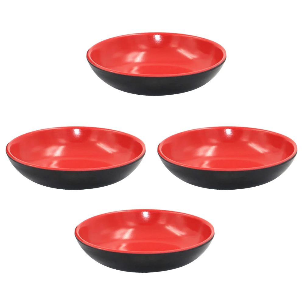 Round Sauce Dishes Food Dipping Soy Sauce Plates Melamine Seasoning Dish Appetizer
