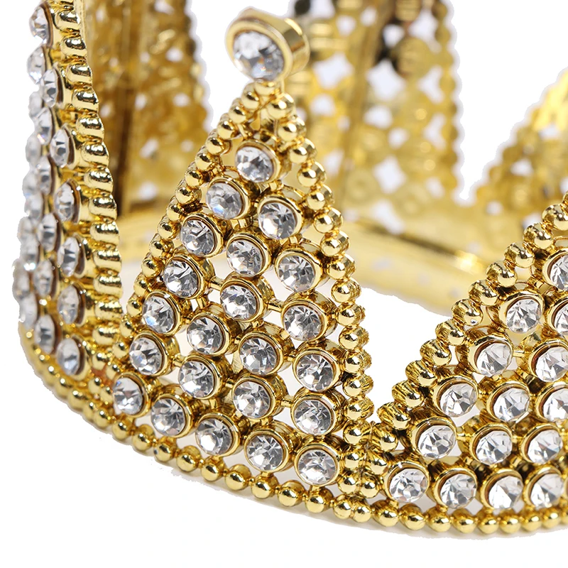 Krone Kuchen Topper Kristall Perle Tiara Kinder Haarschmuck Geburtstag Party Supplies – Detail 10