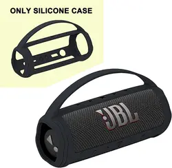 Silicone Protective Cover for Portable Bluetooth Speaker (Black)