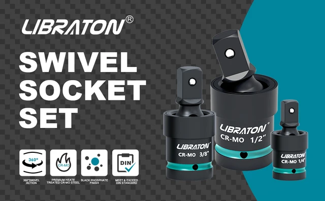 Set 20 Adattatori Per Bussole LIBRATON - Riduttori, Giunti Universali, Per Utensili A Impatto - Foto 2