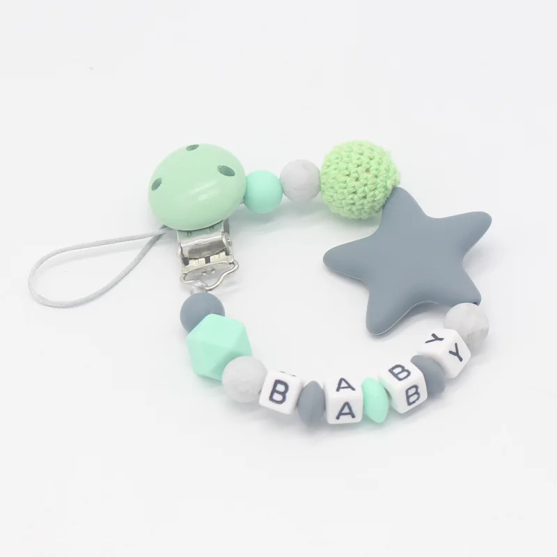 

New 1PCS Silicone Dummy Clip Infant Baby Pacifier Clips Pacifier Chain Holder
