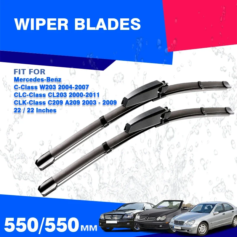 Frontscheiben wischer bl tter f r Mercedes Benz C Clc Clk Klasse W203 frontscheiben-wischer-bl-tter-f-r-mercedes-benz-c-clc-clk-klasse-w203