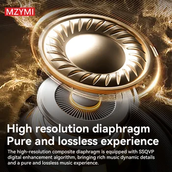 MZYMI S07 ANC Wireless Headset TWS Active Noise Cancelling In Ear Headphone Bluetooth ENC Music Earphone Support APP Control 2