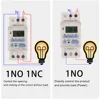 1pc AHC30A/AHC30B 40A 7 Days Din Rail LCD Weekly Programmable Electronic Timer Switch 1NO1NC 220VAC 12V24VDC 18ON/OFF Time Relay 6