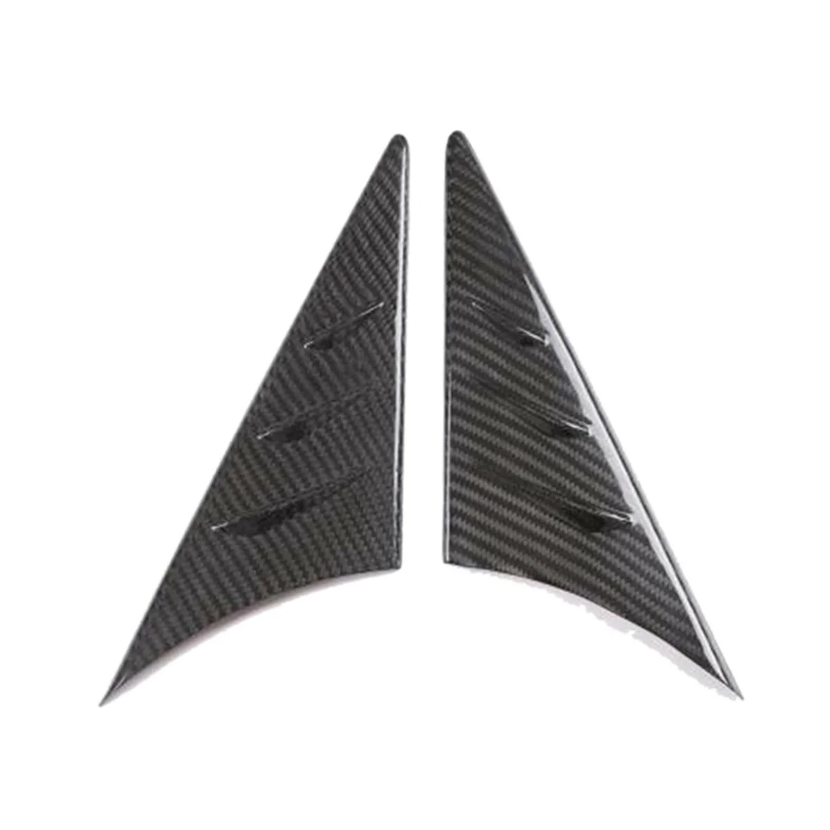 

Real Carbon Fiber Rearview Mirror Side Triangular Spoiler Trim Decorative for