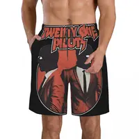 Twenty One Pilots Men's Printed pattern beach shorts,suitability Walk,run,surf, wear on the beach or at home 2