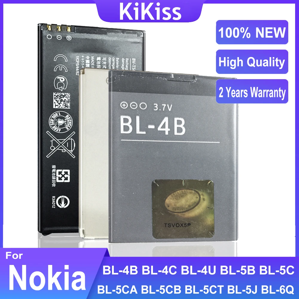 Bl-4B Bl-4C Bl-4U Bl-5B Bl-5C Bl-5Ca Bl-5Cb Bl-5Ct Bl-5J Bl-6Q Batteria Per Nokia 6700 Classic 6700C E51I N82 N81 E51 Bl 6Q 4C 5C