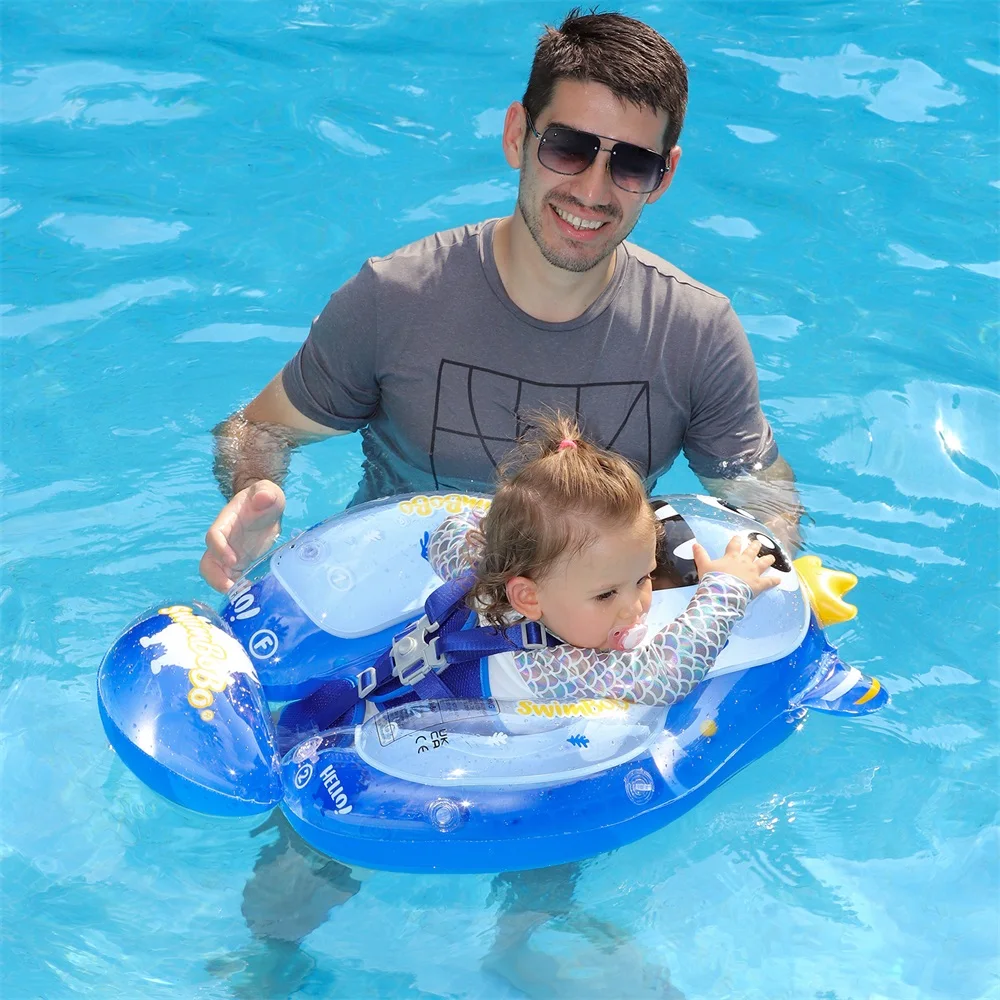 Swimbobo Kids Inflatable Baby Floating Water Toy Swimming Floats Waist Trainer Child Swim Pool Ring PVC Children Float 4