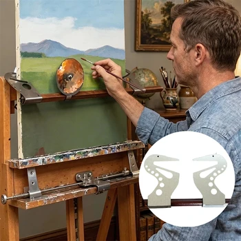 Supporto per Mani da Dipingitore con Barra di Sostegno e Maniglioni Regolabili per Dettagli di Pittura e Lavori su Cavalletti - Strumento di Supporto