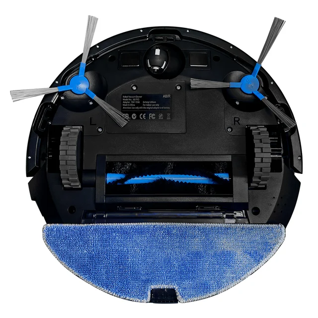 Robot aspirapolvere ABIR X6PRO con sistema oculare intelligente, aspirazione 6000pa, software Virtual Wall, pulizia a zone, disinfezione con lavaggio a umido, memoria mappa, compatibile con Alexa, Google Home 6