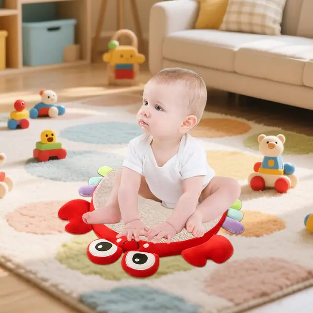 Play Mat For Babies Soothing Baby Gyms Play Mat Cartoon Patterns Sensory Soothing Beads Learning Toy For Birthday Outdoor 3