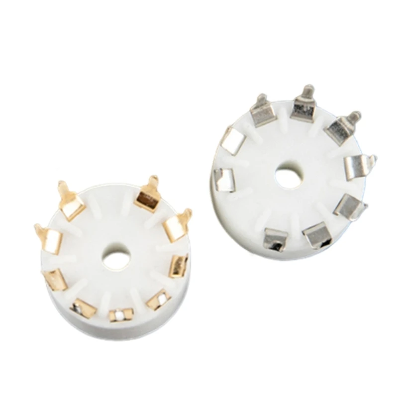 Presa Per Tubo A 9Pin In Ceramica B9A Di Qualità 5 Pezzi Per 12 Ax7, 12 At7, 12 Au7, Ecc83,Ecc82,E88Cc 6922 6 P1 6 P14 Qualità Del Suono Migliorata 3X