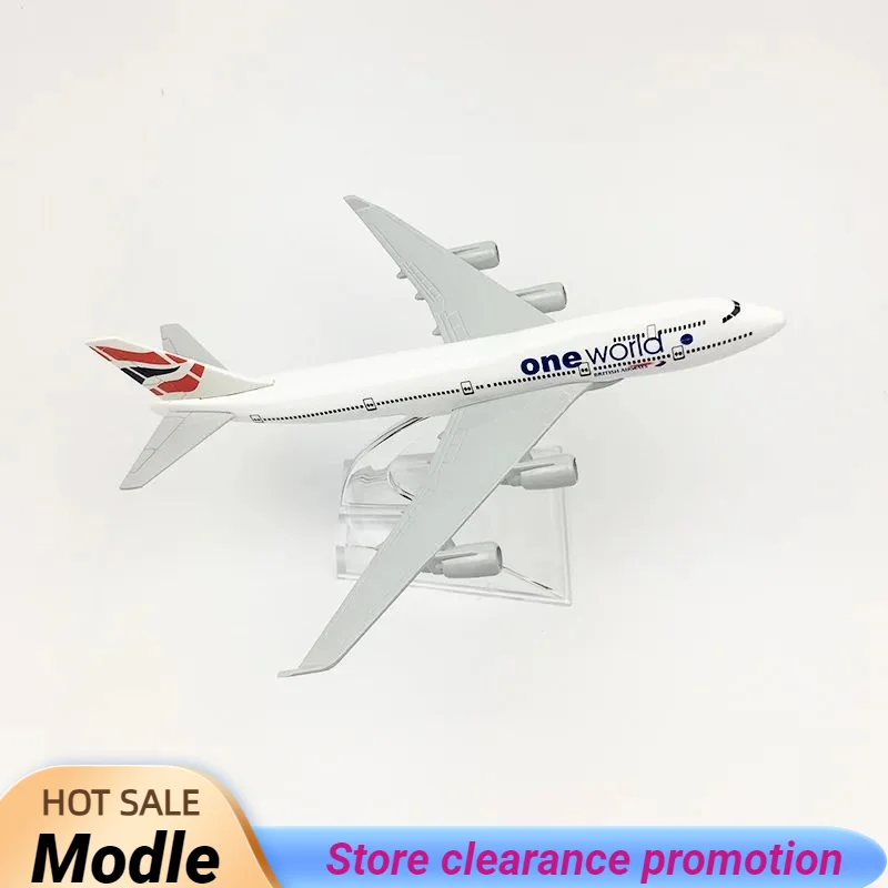 

16CM Alloy aircraft model British Airways Boeing747 Diecast Aviation Plane Collectible Miniature Toys for Boys Dropshipping