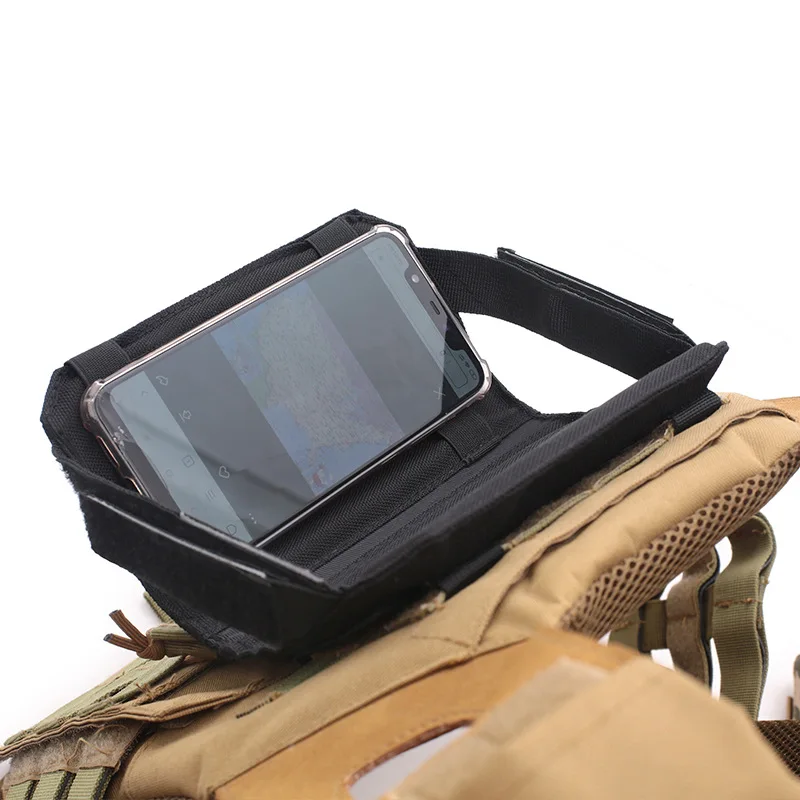 

Tactical MOLLE Admin Map Pouch Phone Holder Outdoor Vest Plate Carrier Front Panel Belt Pack EDC Utility Hunting Accessories Bag