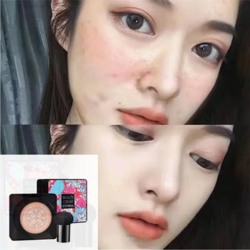 Makeup Cream Foundation Stick Makeup Foundation Mushroom Head Air Cushion BB Cream Liquid Foundation Concealer CC Stick Lasting Waterproof Moisturize Brighten Foundation Makeup