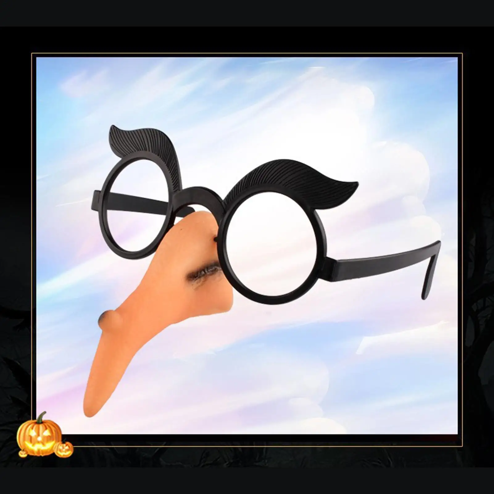 Hexennase mit Langem Schnabel, Halloween-Kostümrequisite, Hexenparty-Cosplay, Hexennase mit Brille, Hexennase-Kostümrequisiten, Schminkbrille – Detail 6