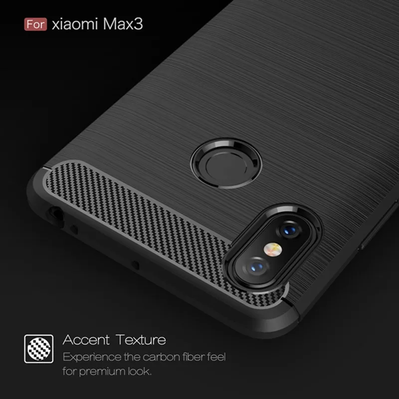 Shockproof Silicone Carbon Fiber Phone Case - Flexible Rubber Protection