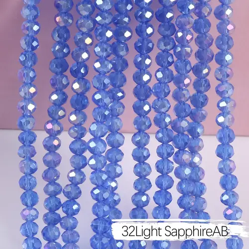 2mm 4mm 6mm 8mm Rondelle Austria Crystal Beads Faceted Glass Beads Loose Spacer Beads for DIY Bracelet Garment Making - Image 17