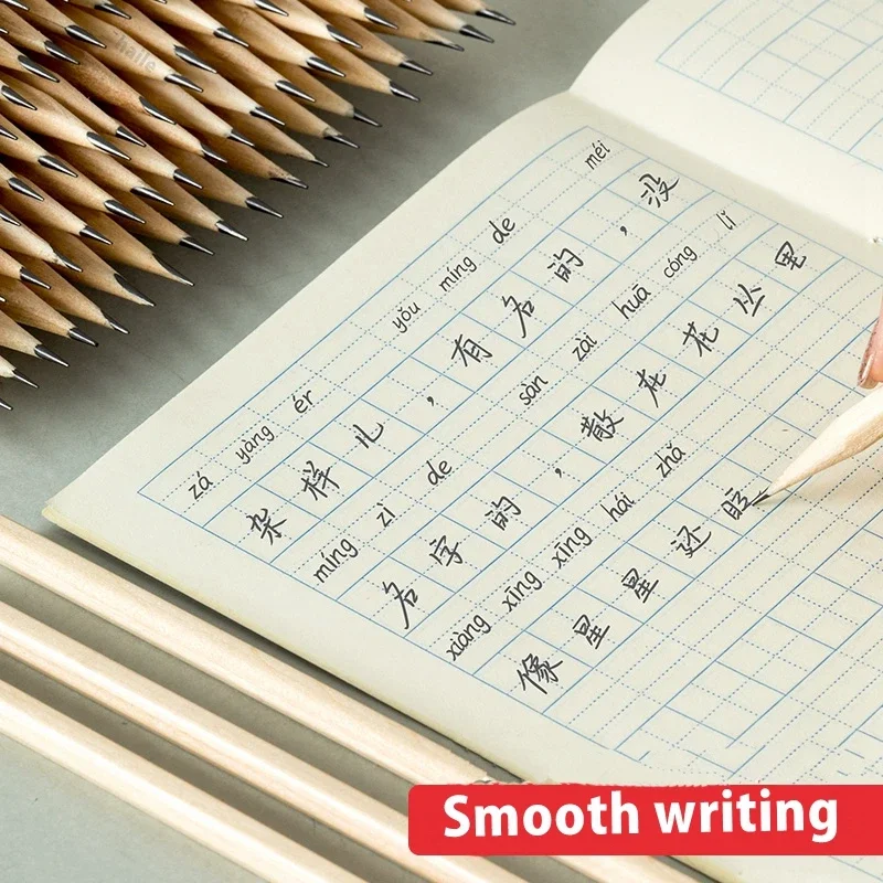 100 قطعة/الوحدة HB قلم رصاص مسدس طبيعي أقلام خشبية...