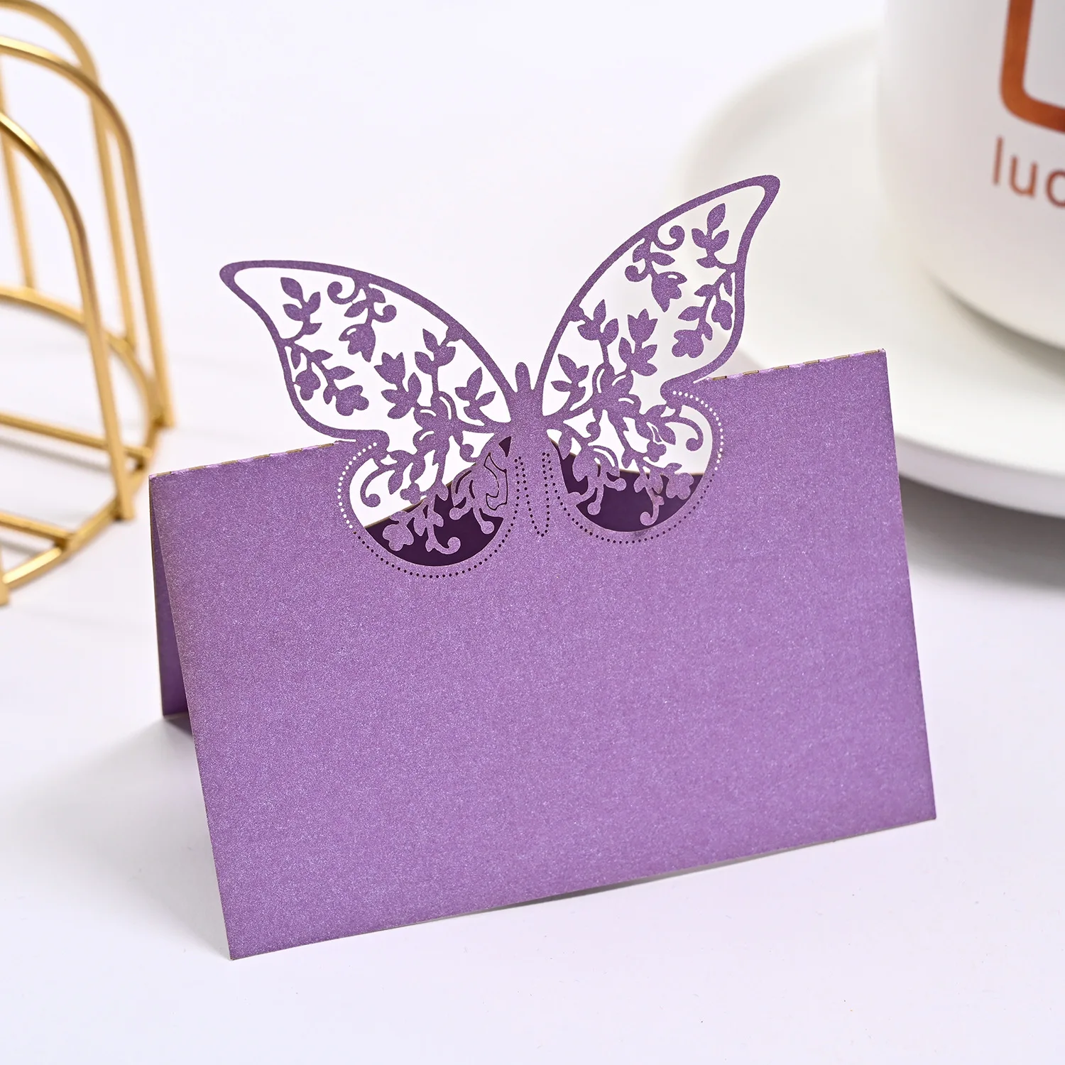 Tarjetas de lugar con nombre de mariposa, decoración de boda, mesa,  Mensaje, tarjeta de felicitación, suministros para fiestas, 50 piezas -  AliExpress, image size:1500x1500