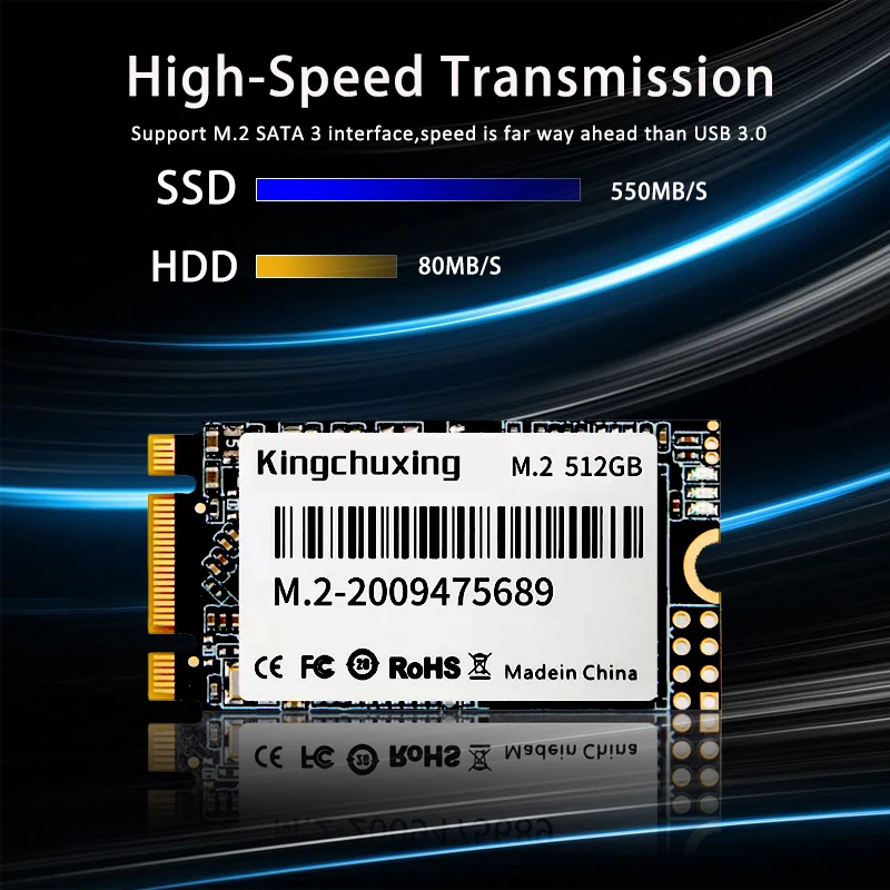 Miwaimao Kingchuxing 2242 2260 2280 Interface M.2 SSD SATA Disque
