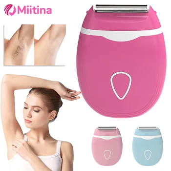 Rasoio elettrico per donna Rasoio elettrico per donna Bikini Gambe Ascelle Trimmer portatile Impermeabile senza macchie nere Cura della pelle 1