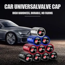 4 - Piece Decorative Tire Valve Stem Caps for Cars, Motorcycles, and Bicycles (For A4)