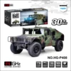 HG P408 1/10 Scale RC U.S. Military Truck 4*4 Crawler Off-road Car Vehicle Model 2Speed ESC Motor Radio Control Toys TH15070 2