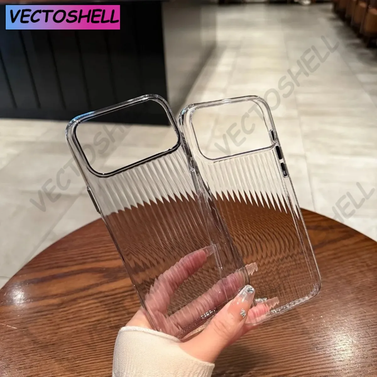 17 Pro Max luxe Transparent ondulé motif Ultra mince étui pour iPhone 17 Air 16 15 14 Pro Max Plus antichoc couverture souple