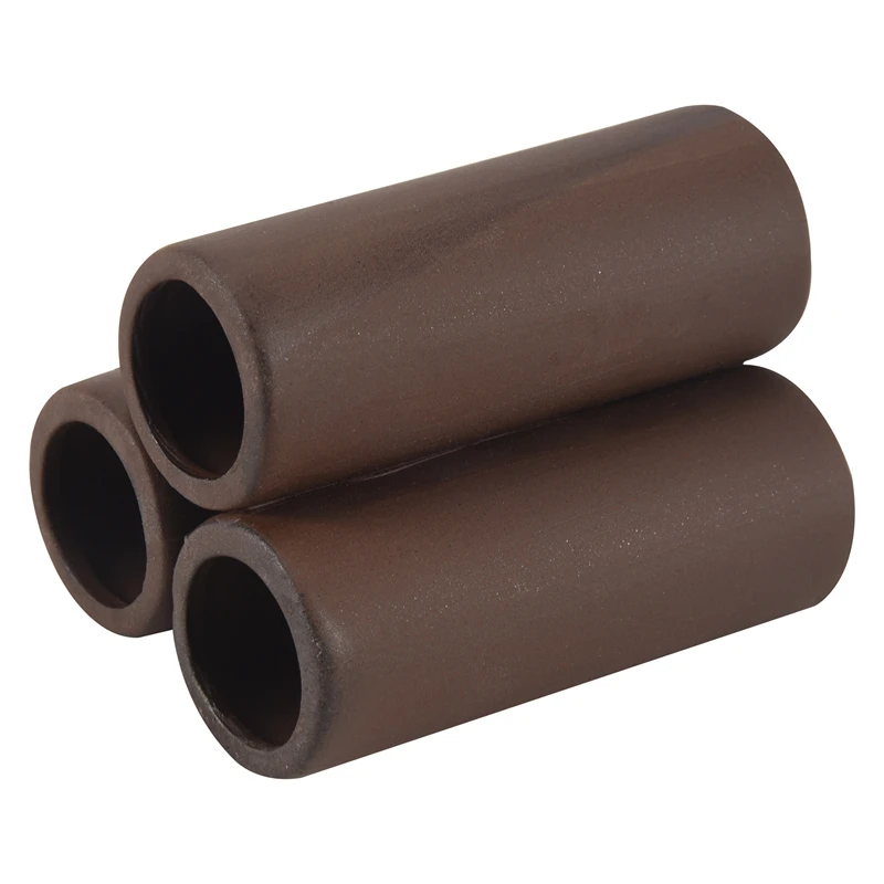 3 Pcs Brown Ceramic Shelters Shrimp Habitat Breeding Tube Hiding Cave Shrimp Habitat Shelters
