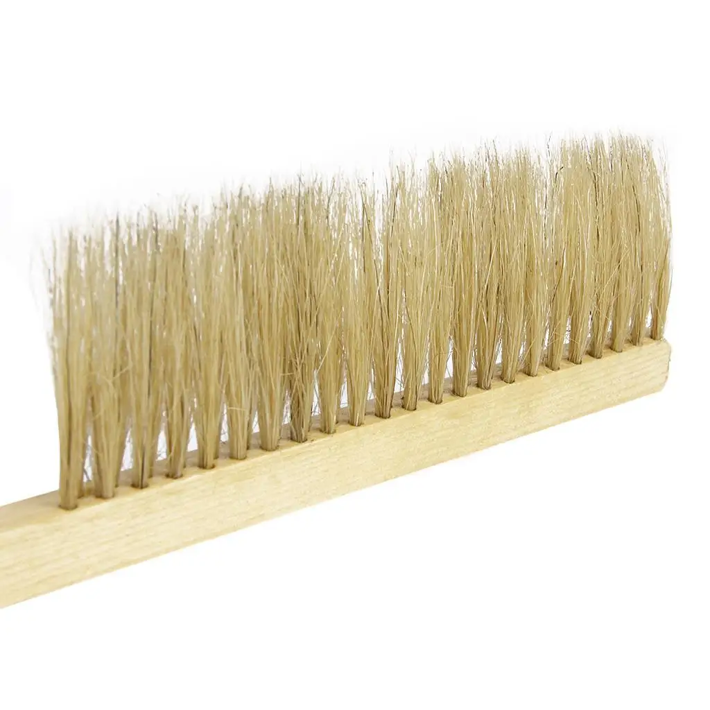 Pig Bristle Beekeeping with Wooden Handle Beekeeper Beehive Tool