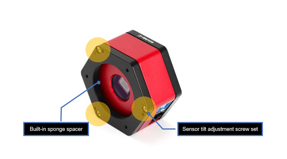 Play One Neptune-C II USB3.0 Color Astronomy Camera IMX464 for Planetary Solar Lunar imaging/Guiding High Speed USB3.0