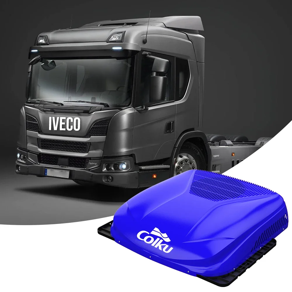 All in one design truck roof 24v air conditioner 7500BTU great cooling rooftop air conditioner mini bus car rv