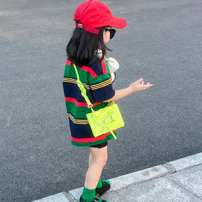 حقيبة قاطرة صغيرة مربعة عتيقة للفتيات ، حقيبة رسول...