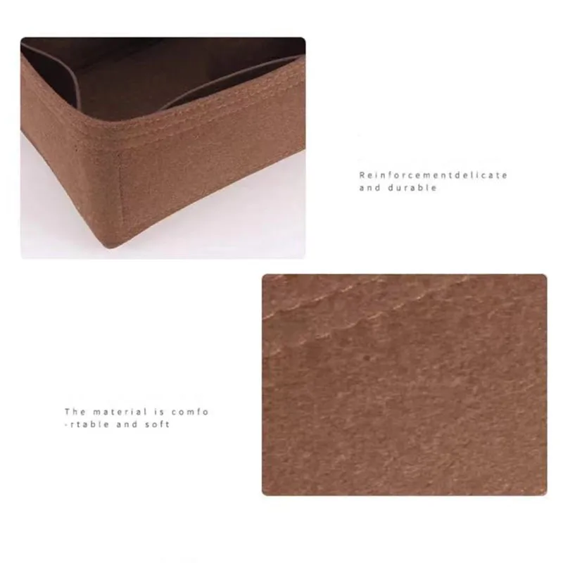 For Noe BB PetitNM Insert Organizer Felt Cloth  Makeup Handbag Organizer Travel Inner Purse Portable Cosmetic Bags