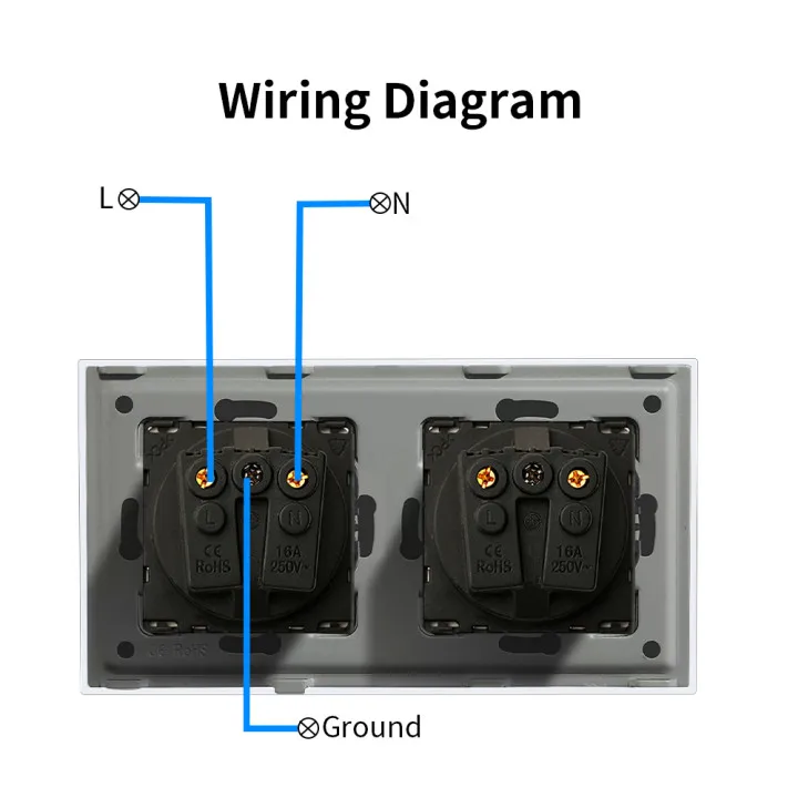S161f98d5ee3e41ad9919bfa61c9b0ce6D Bingoelec Black Light Touch Sensor Switch and CAT6 Rj45 Socket with Crystal Glass Panel Home Improvement