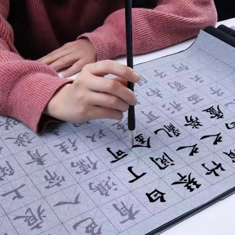 Water Writing Cloth Brush Calligraphy Copybook Beginner Chinese Calligraphy Water Writing Cloth Yan Zhenqing Caligrafia Copybook images - 6