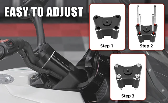 Tricycle Highway Pegs And Handlebar Riser Fit For Can AM Spyder All F3/F3S/F3T/F3 Limited With Stock Bars And 2020+ RT With Stock Bars
