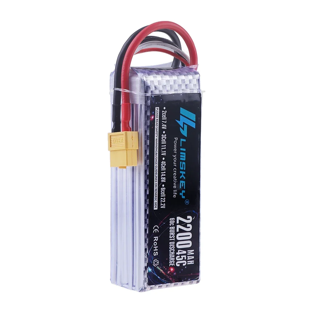Batterie LiPo 1500mAh pour drone avec câble XT60 et prise équilibreuse