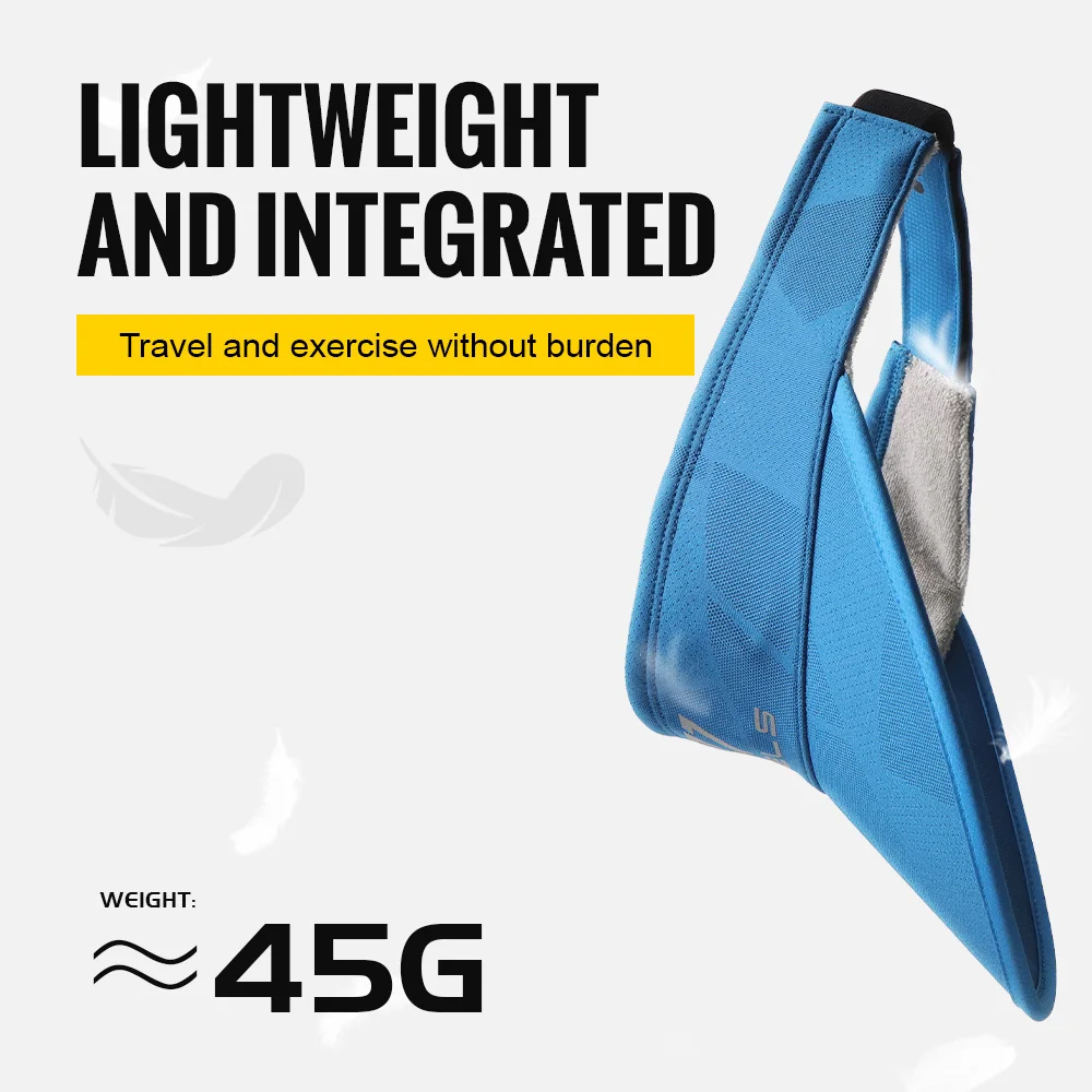 WRELS Sun Visor Hat Breathable Topless Sun Hats UV Protection Sports Cap Adjustable Sports Tennis Golf Running Sunscreen Cap