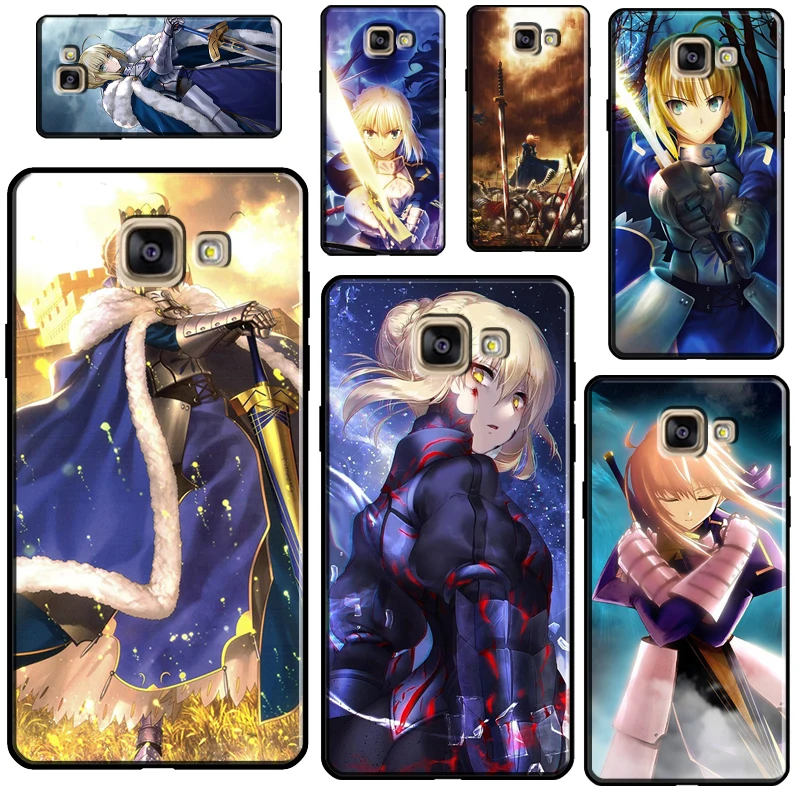 Anime Fate Stay Night Saber Fundas For Samsung J8 J2 Core 2018 A6 A7 A8 A9 A3 A5 J3 J5 J7 2016 2017 J4 J6 Plus Case | Мобильные