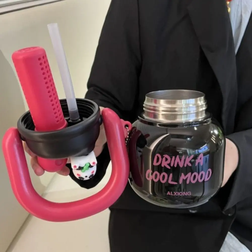 With Straw Insulated Water Bottle 316 Stainless Steel 650ML Portable Insulation Cup Large Capacity Portable