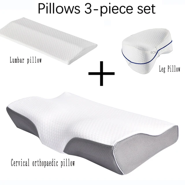 Memory Foam Pillow 3-Piece Set: For a Sweet Sleep