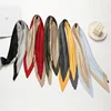 70*70cm Soft Neckerchief Two Color Splicing Decorative Headscarf Women's Hijab Scarves Crinkled  Pleated Silk Scarf Satin Hijab 2