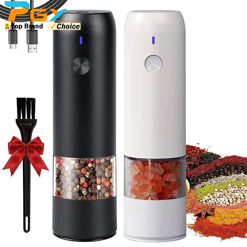 Rechargeable Electric Pepper and Salt Grinder Automatic Pepper and Salt