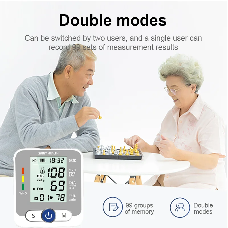 Blood Pressure Monitor Blood Pressure Meter Russian Voice Care Germany Chip Automatic Wrist Digital Blood Pressure Monitor