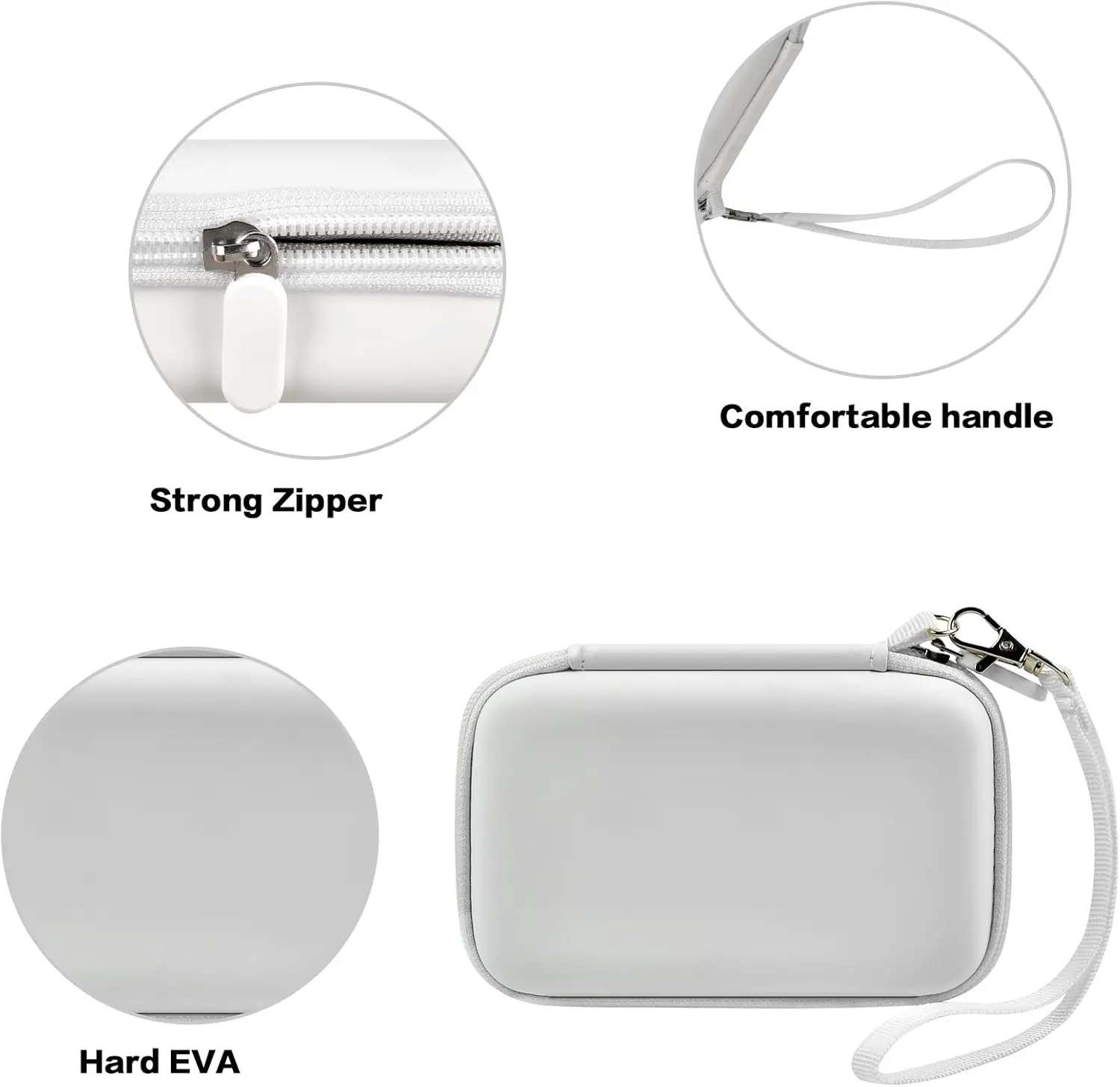Travel Case for UCOMX for Nano/for Iseyyox/for LISEN/for RTOPS 3 in 1 Wireless Charger Foldable Magnetic Charging (CASE ONLY) wireless travel router case